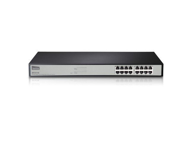 Switch Rack 19 16-port 100MB 