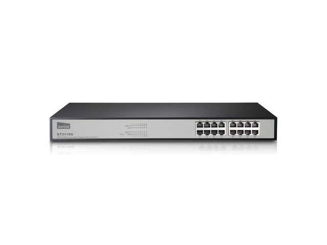 Switch Rack 19 16-port 1GB 