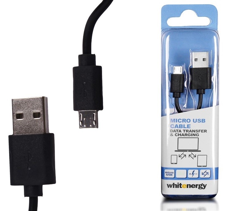 Kabel micro USB transfer ładowanie 200cm czarny