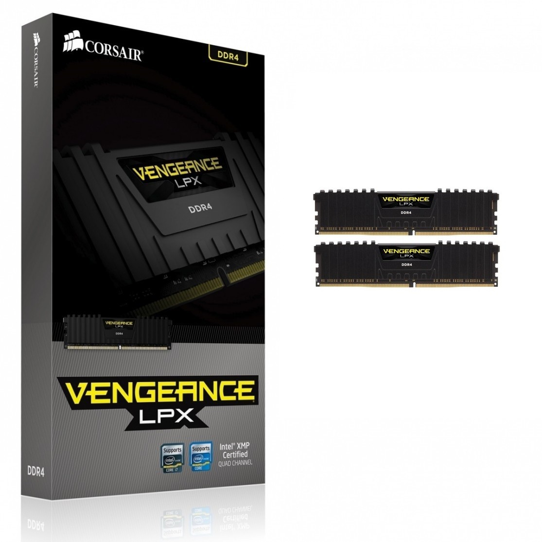 DDR4 Vengeance LPX 16GB/2666(2*8GB) CL16-18-18-35 BLACK 1,20V                                                                                 XMP 2.0