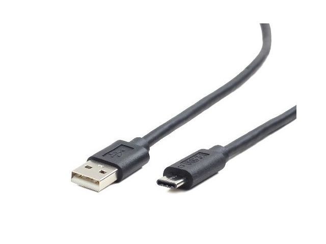 Kabel USB 2.0 typu AC AM-CM 1.8m czarny 