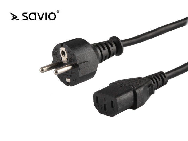 SAVIO CL-89 Kabel zasilający VDE 1,2m