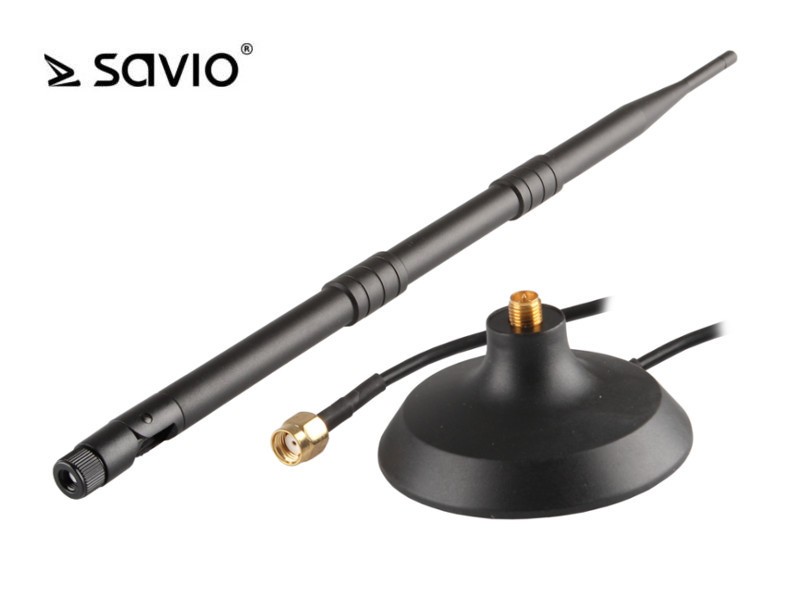 SAVIO AK-05 ANTENA WIFI 12dBI 41CM RP-SMA PODS