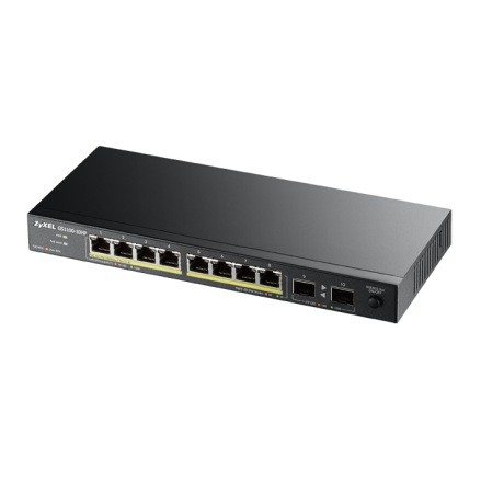 GS1100-10HP Switch 8x1GbE 2xSFP PoE