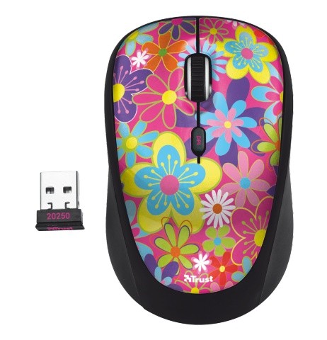 Yvi Wireless Mouse - flower power