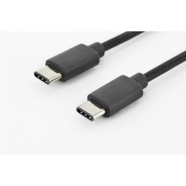 Kabel połączeniowy USB 2.0 HighSpeed Typ USB C/USB C M/M czarny 1,8m