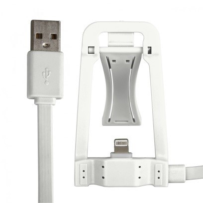 KABEL USB z dokowaniem iPhone 6/6s/5/5s biały