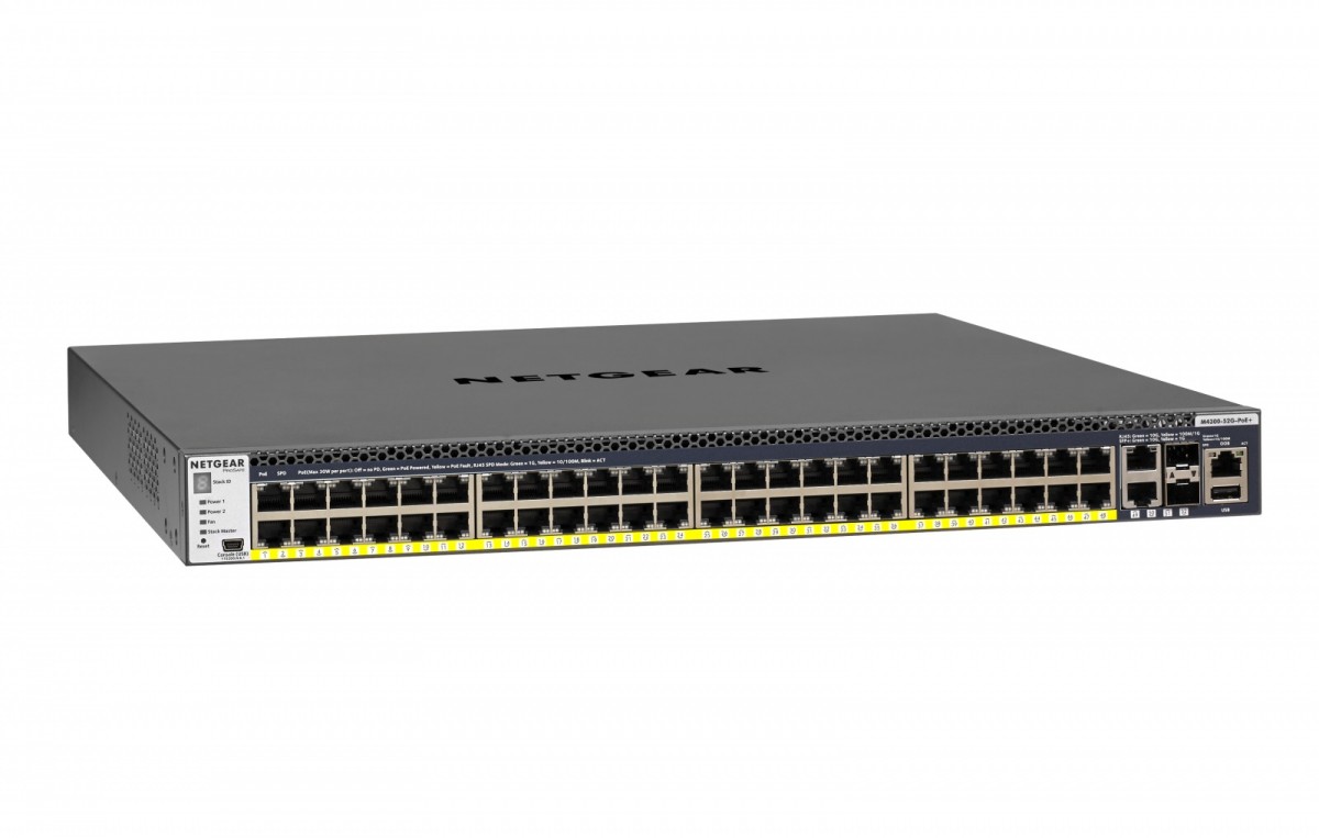 Switch M4300 48xGE(48xPoE+) 2x10GE 2xSFP+ GSM4328PA 550W