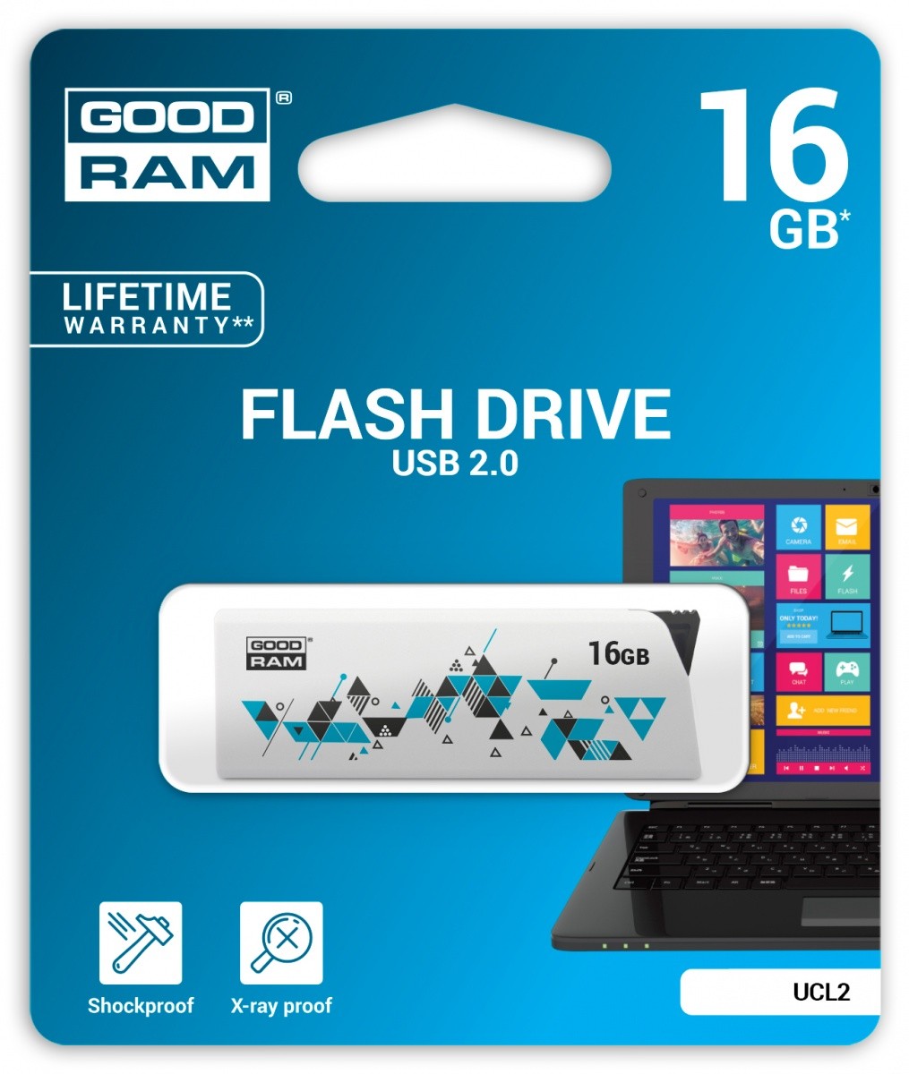 CLICK 16GB USB 2.0 Biały