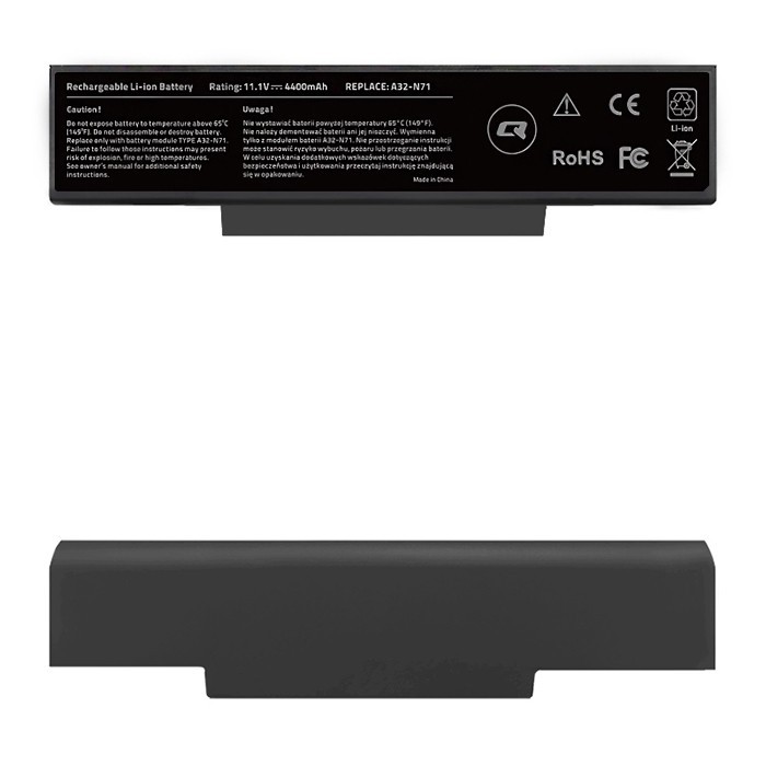 Bateria do laptopa Asus A32-K72 K72 K72J K73SV N71, 4400mAh, 10.8-11.1V 