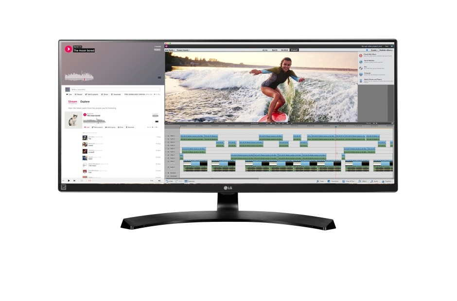 Monitor 34 34UM88C-P IPS 21:9 WQHD USB 3.0