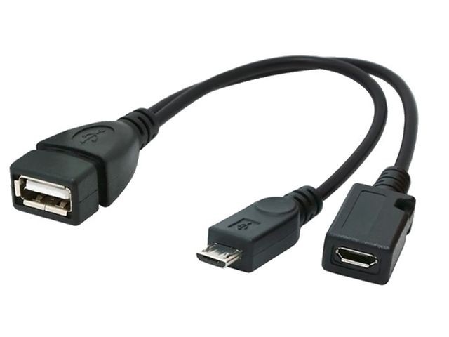 KABEL USB MICRO AF-BM+(F) USB 2.0 OTG 15CM 