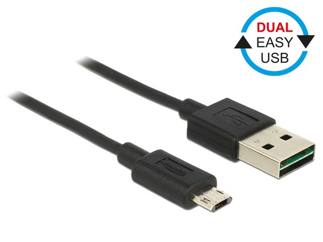 Kabel Micro USB AM-BM Dual Easy-USB 1m 