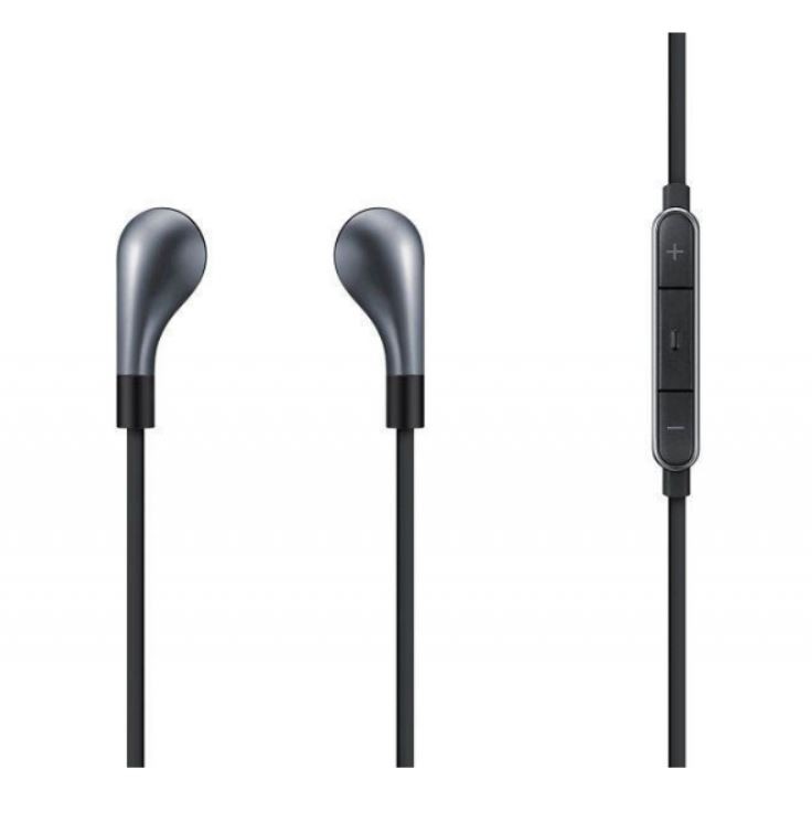 Słuchawki kablowe Fabric earphone Black IG935