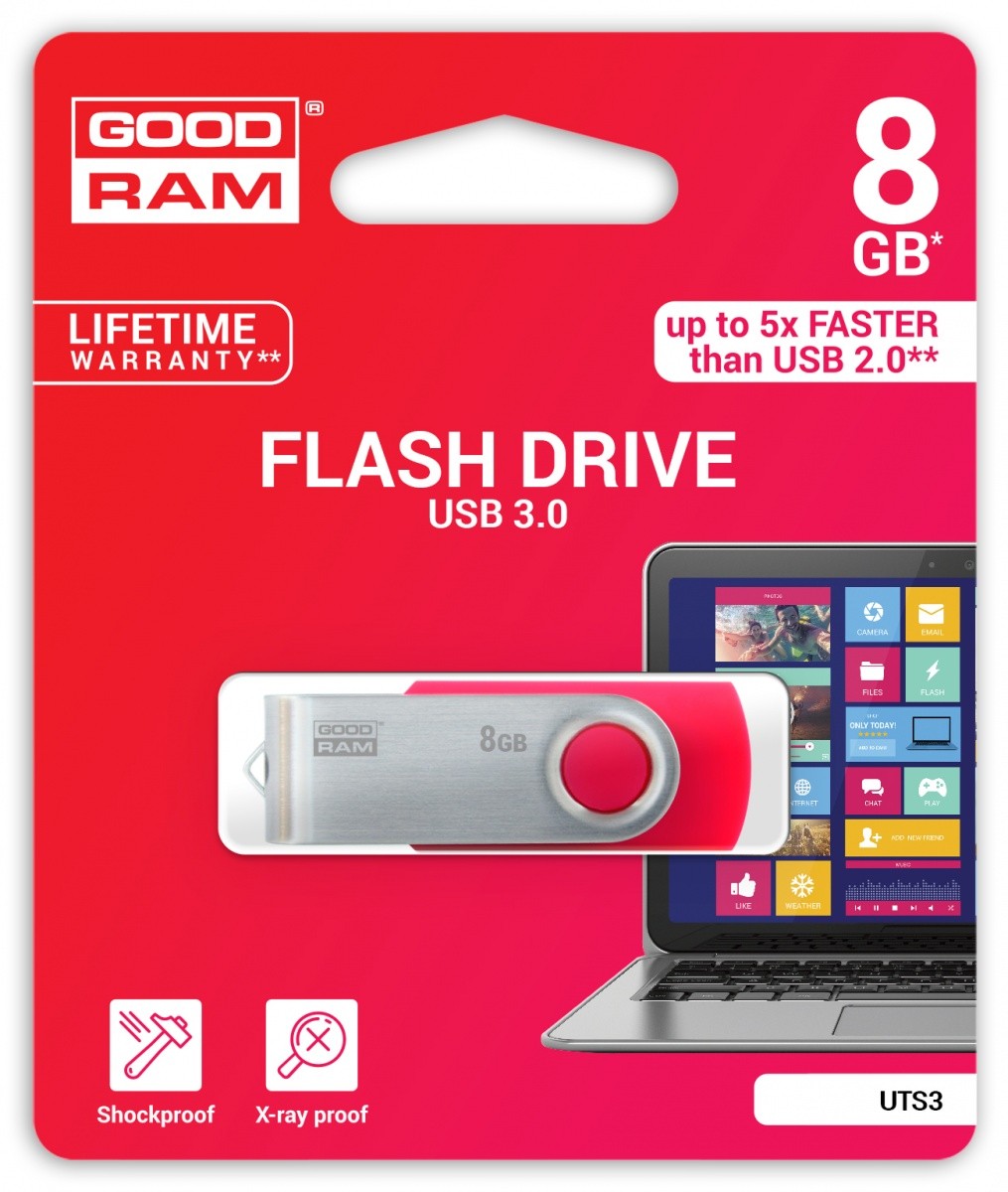 TWISTER RED 8GB USB3.0