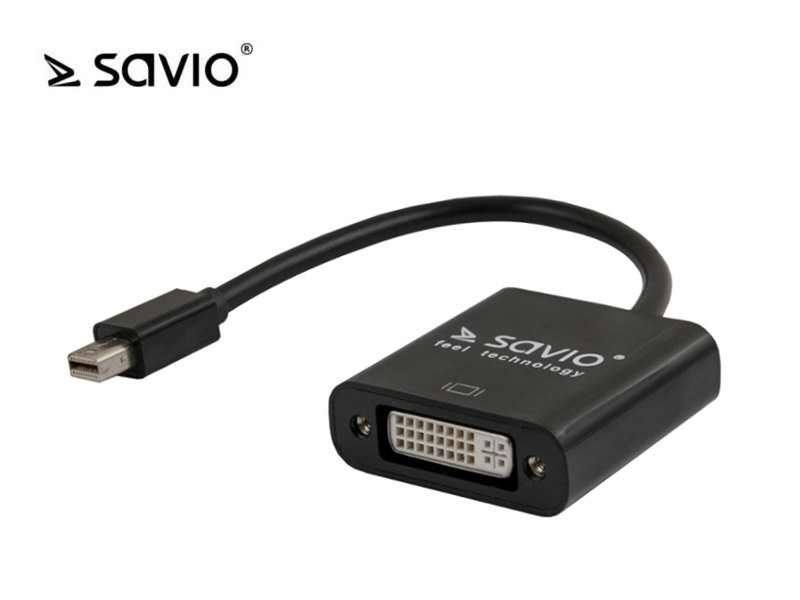 SAVIO CL-94 Adapter mini DisplayPort - DVI 24-pin żeński