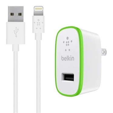 Ładowarka sieciowa USB-A 12W kabel 1,2m USB-A/Lightning biała