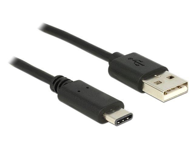 Kabel USB Type-C(M)-USB 2.0(AM) 1m Czarny