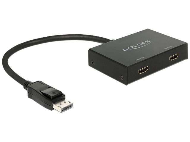 Przełącznik 4K Displayport->2xHDMI 