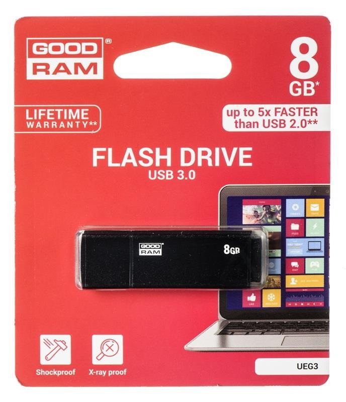 EDGE 8GB USB3.0 BLACK 