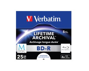 M-DISC BD-R 4x 25GB 5P JC Printable 43823 