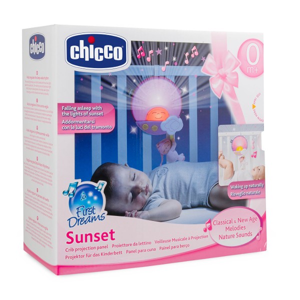 CHICCO Panel na łóżeczko sunset różowy