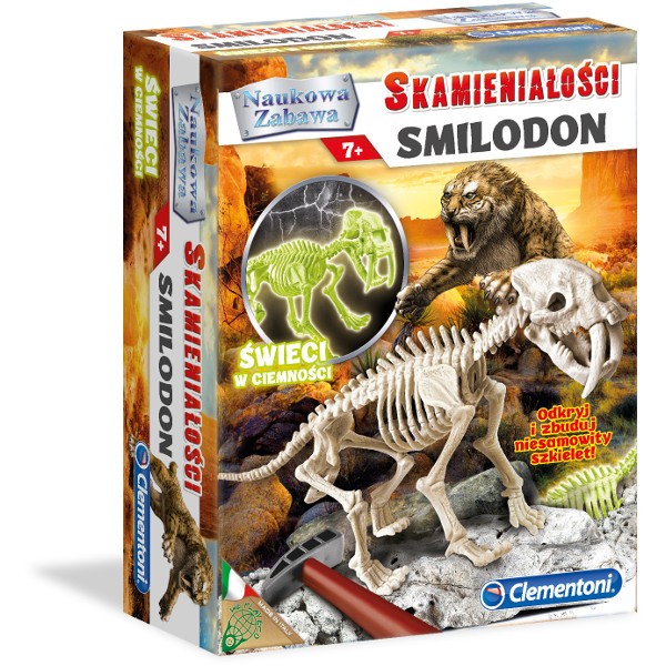 Skamieniałości Smilodon Fluorescencyjne