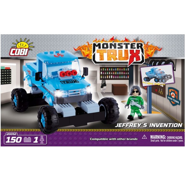 Klocki Monster Trux Jeffreys Inventionz figurką