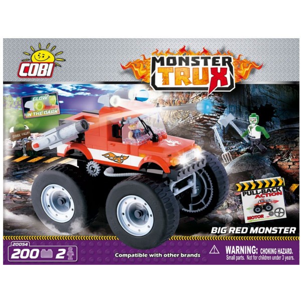 Kloki Monster Trux Big Red Monster z 2 figurkami