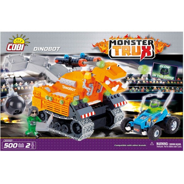 Klocki Monster Trux Dino Trux z 2 figurkami