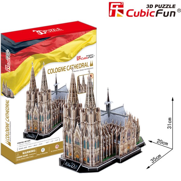 PUZZLE 3D Cologne Cathed ralDuży Zestaw