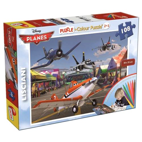 LISCIANIGIOCHI Puzzle Dwustr.108 Planes