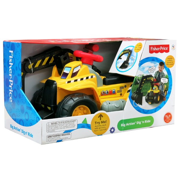 FISHER PRICE Jeździk koparka B ig Action