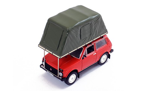 Lada Niva with Roof Tent 1981 (red)