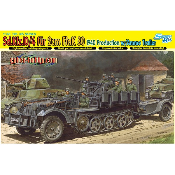 DRAGON Sd.Kfz. 10/4 fur 2cm flak 30 1940