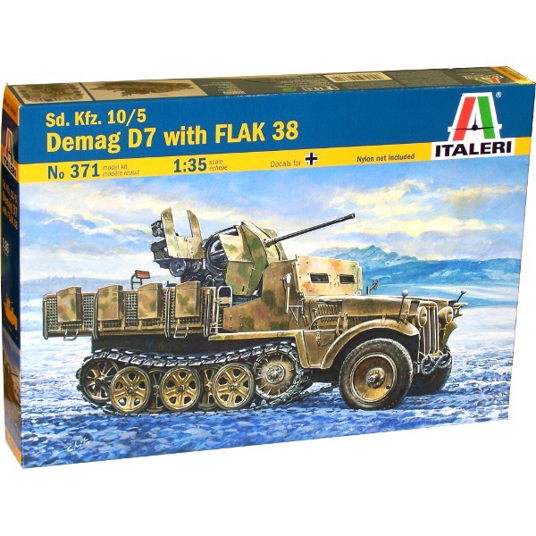 ITALERI Sd.Kfz. 10/5 Dem ag D7 with Flak