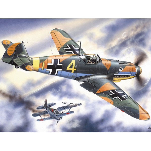 ICM Bf 109F-4 WWII Germa n Fighter