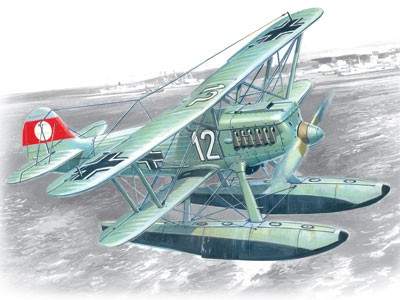 ICM He 51B-2 German Floa tplane Fighter