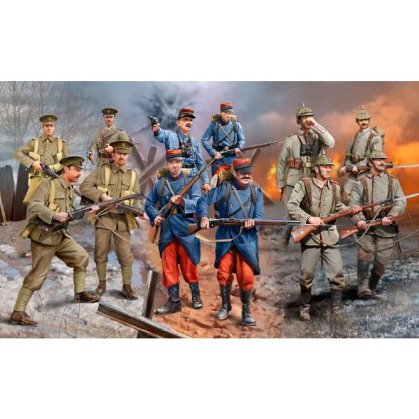Figurka set WWI German/British/French (1914)