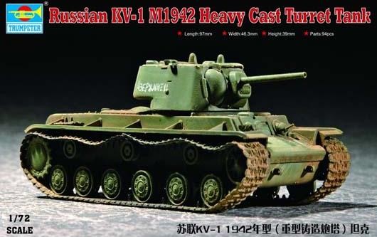 TRUMPETER Russian KV-1 M 1942 Heavy Cast