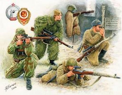 Soviet Sniper Team WWII