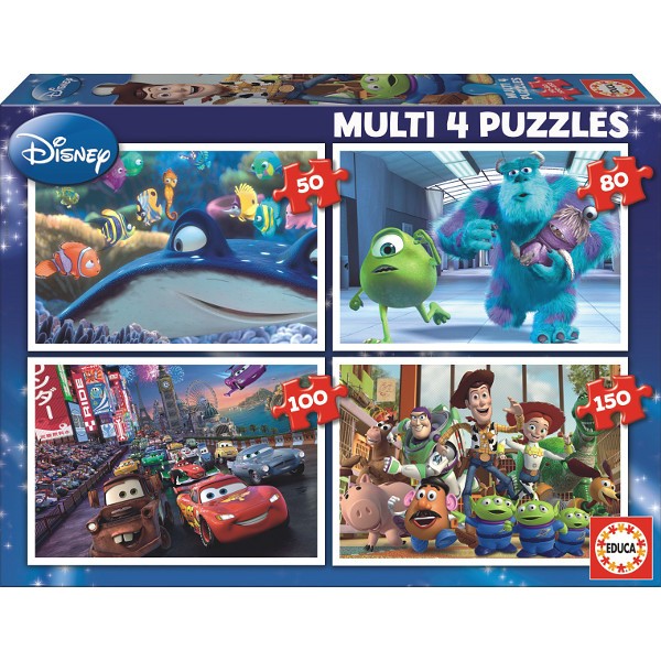 Puzzle 50-80-100-150 elementów Disney Pixar