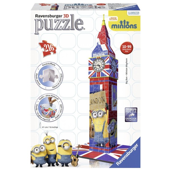 216 ELEMENTÓW 3D Minionki Big Ben