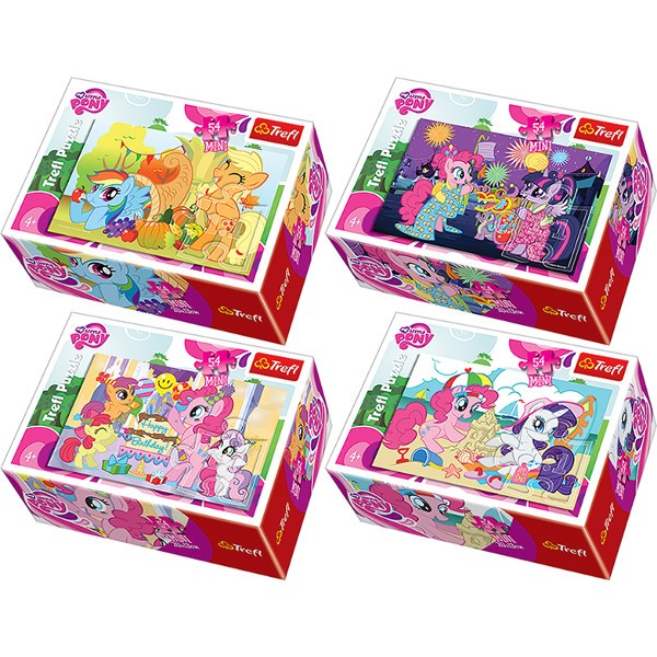 54 elementy Mini/40sztuk Kucyki Pony