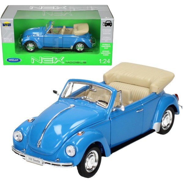 Volkswagen Beetle Cabrio, niebieski