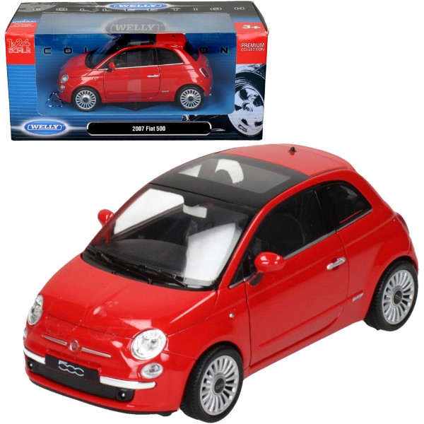 Fiat 500 2007, czerwony