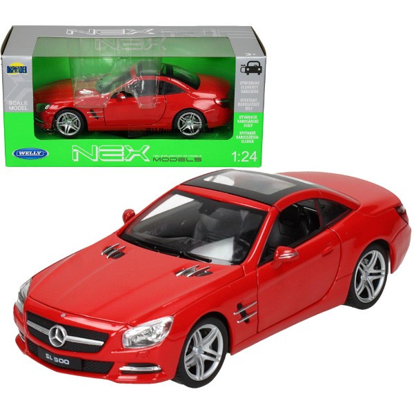 Samochód Mercedes Benz SL500, czerwony