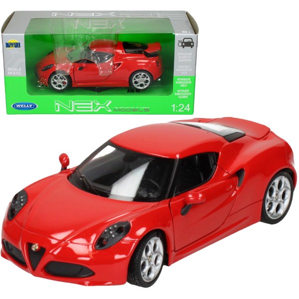 Alfa Romeo 4C, czerwony