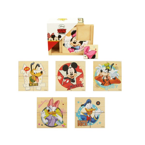 Drewniane Puzzle Minnie & Mickey