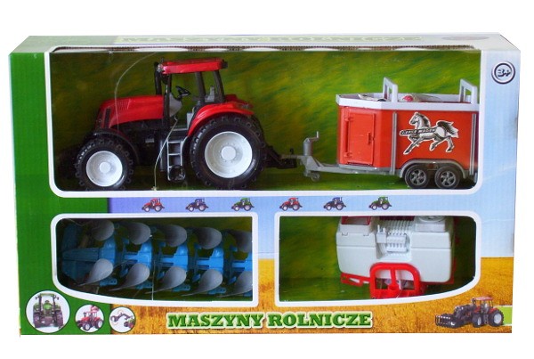 Traktor + 3 maszyny rolnicze